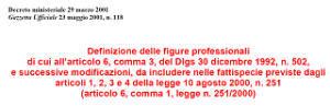 06 - decreto ministeriale 2001