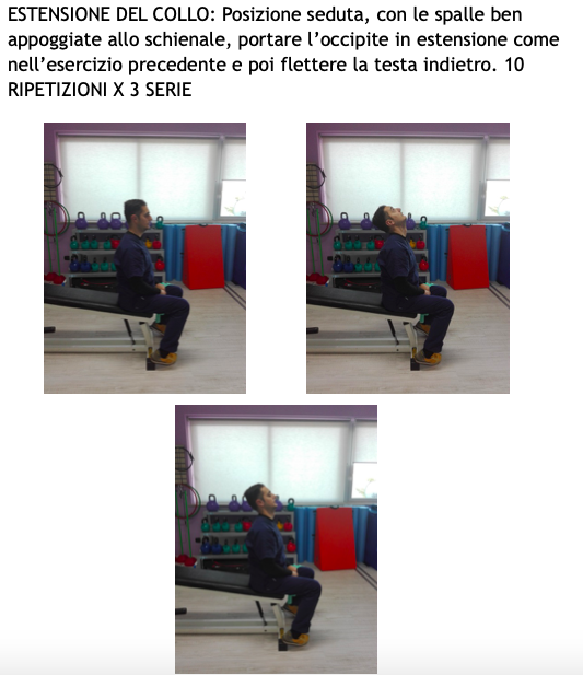 cervicalgia esercizi estensione