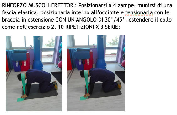cervicalgia esercizi rinforzo muscoli erettori